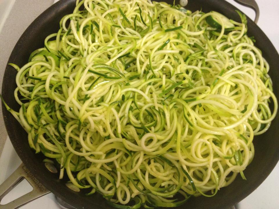 Sautee-zucchini-spaghetti
