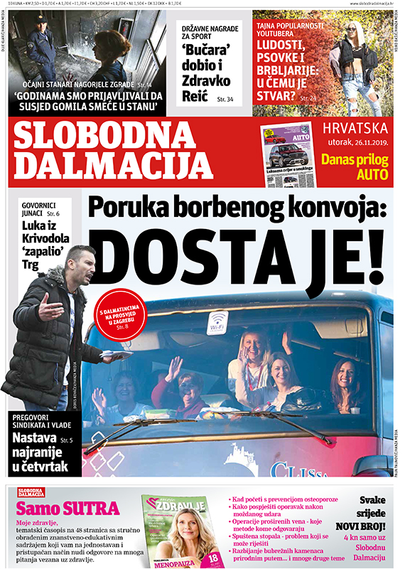 Slobodna Dalmacija - Čitajte U 'Slobodnoj Dalmaciji'