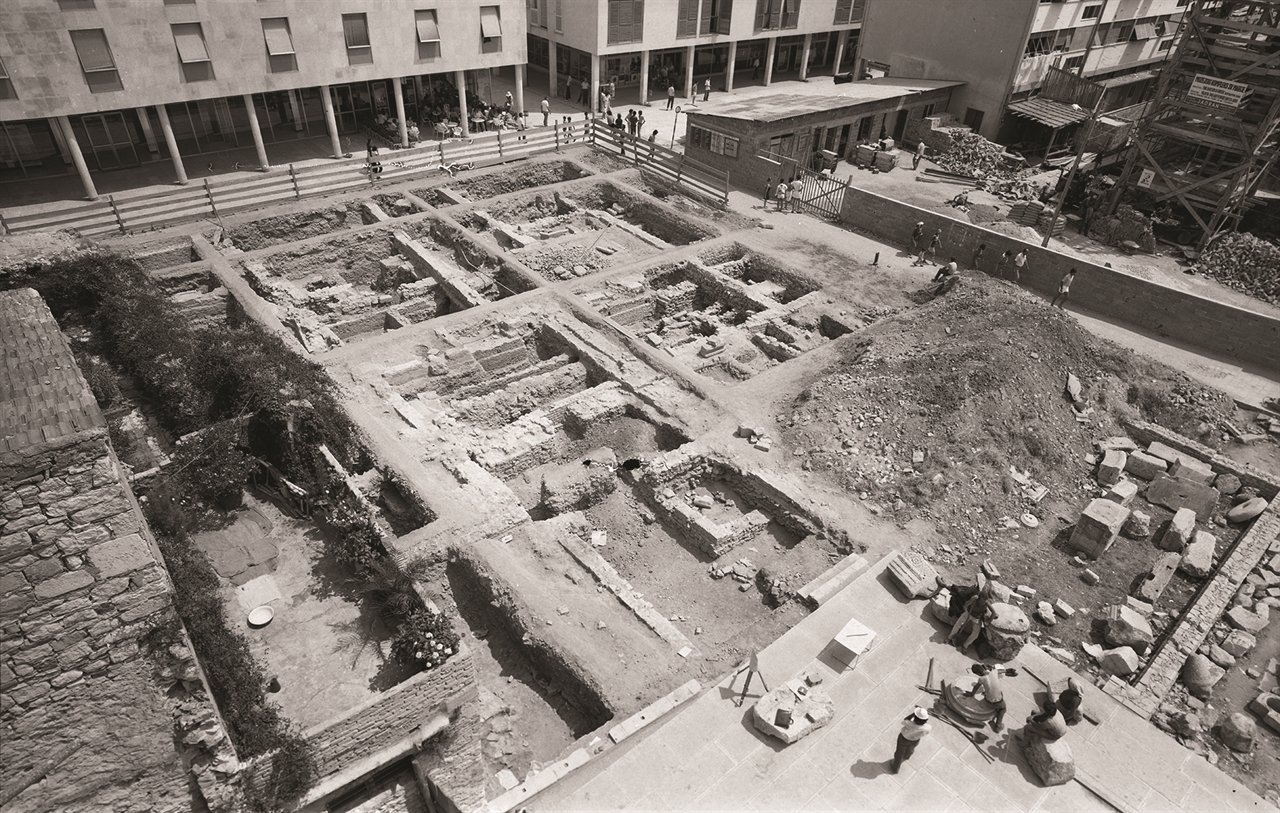 Zadar, iskopavanje Foruma 1971.