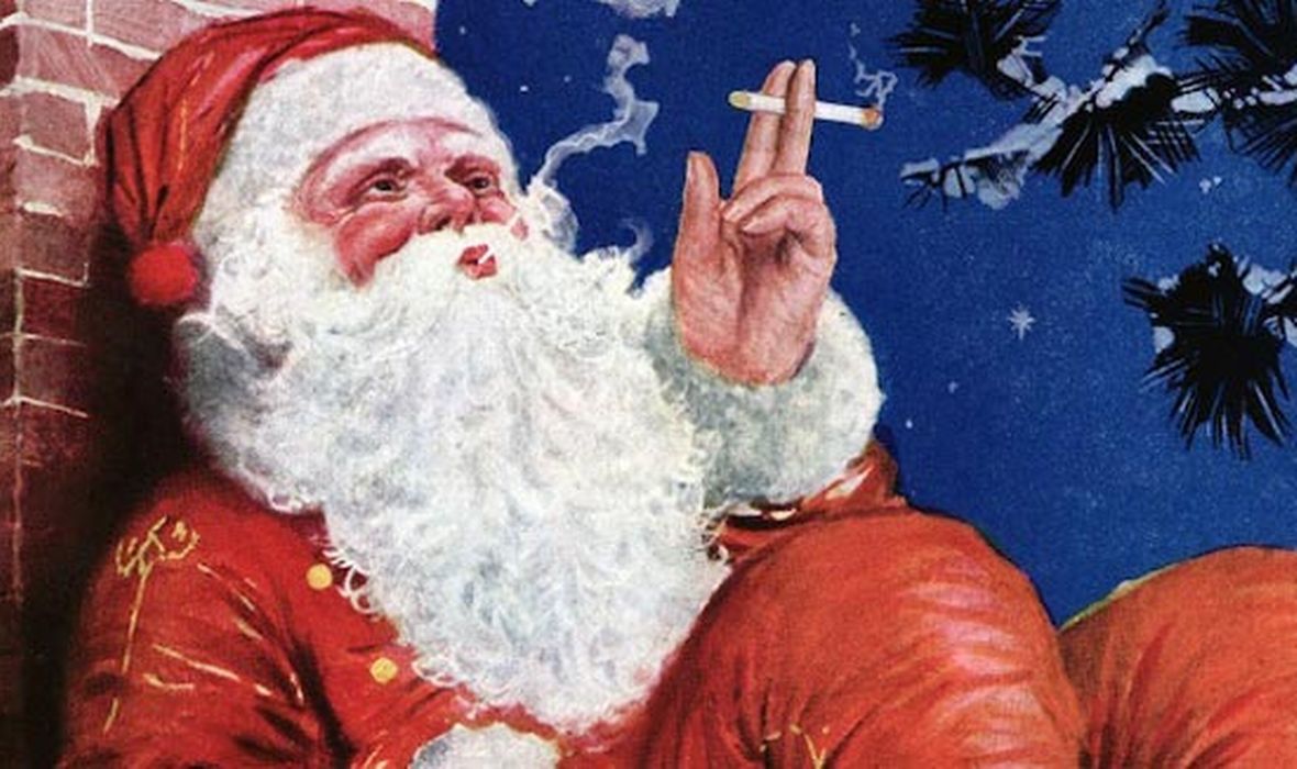 djed božićnjak pušenje