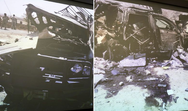 Ostaci hrvatskog automobila koji je napadnut u Kabulu