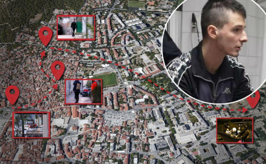 Rekonstrukcija kretanja Filipa Zavadlava na dan trostrukog ubojstva u Splitu