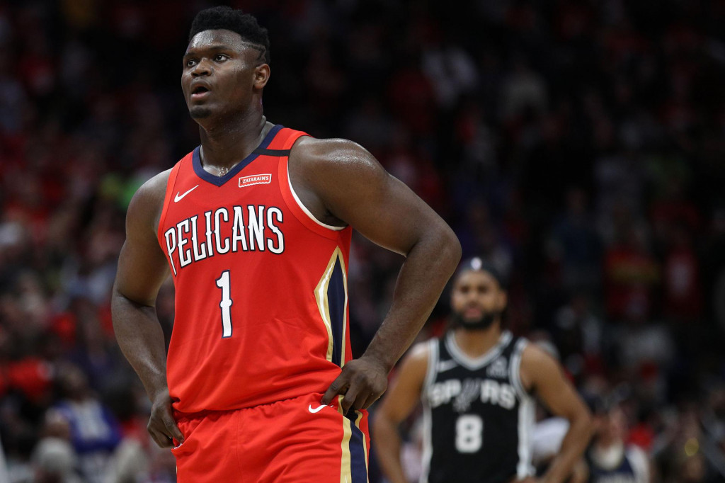 NEW ORLEANS, LOUISIANA - JANUARY 22: Zion Williamson #1 of the New Orleans Pelicans looks on during the game against the San Antonio Spurs at Smoothie King Center on January 22, 2020 in New Orleans, Louisiana. NOTE TO USER: User expressly acknowledges and agrees that, by downloading and/or using this photograph, user is consenting to the terms and conditions of the Getty Images License Agreement. Chris Graythen/Getty Images/AFP&lt;br /&gt;
== FOR NEWSPAPERS, INTERNET, TELCOS &amp; TELEVISION USE ONLY ==