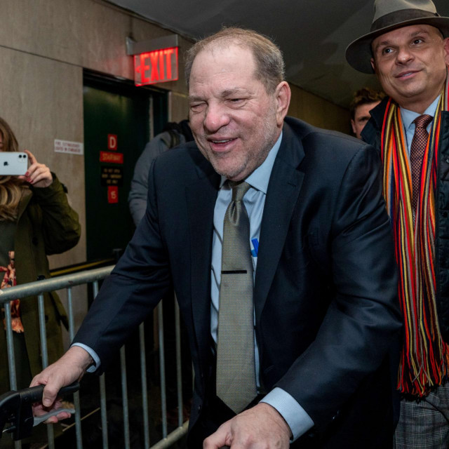 NEW YORK, NY - JANUARY 30: Film producer Harvey Weinstein departs his sexual assault trial at Manhattan Criminal Court on January 30, 2020 in New York City. Weinstein has pleaded not-guilty to five counts of rape and sexual assault against two unnamed women and faces a possible life sentence in prison. His trial opened January 6, and could last until early March. David Dee Delgado/Getty Images/AFP&lt;br /&gt;
== FOR NEWSPAPERS, INTERNET, TELCOS &amp; TELEVISION USE ONLY ==