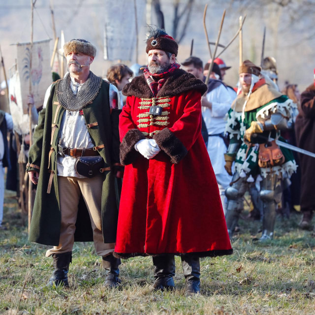 Donja Stubica, 080220.&lt;br /&gt;
Rekonstrukcija povijesne bitke kod Stubice. Seljacka buna rekonstruirana je od strane Druzbe vitezova Zlatnog Kaleza.&lt;br /&gt;
Na fotografiji: bitka.&lt;br /&gt;