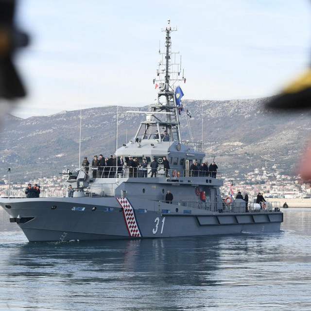 Prototip novog obalnog ophodnog broda Hrvatske ratne mornarice  koji je izgrađen u Brodosplitu