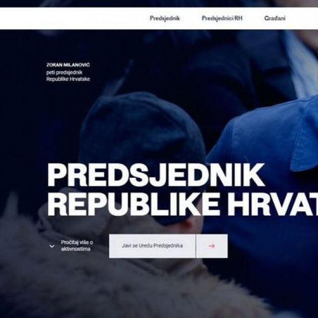 Od srijede ujutro aktivna je web stranica 5. hrvatskog predsjednika Zorana Milanovića www.predsjednik.hr, trenutačno u ”testnoj, prvoj fazi”