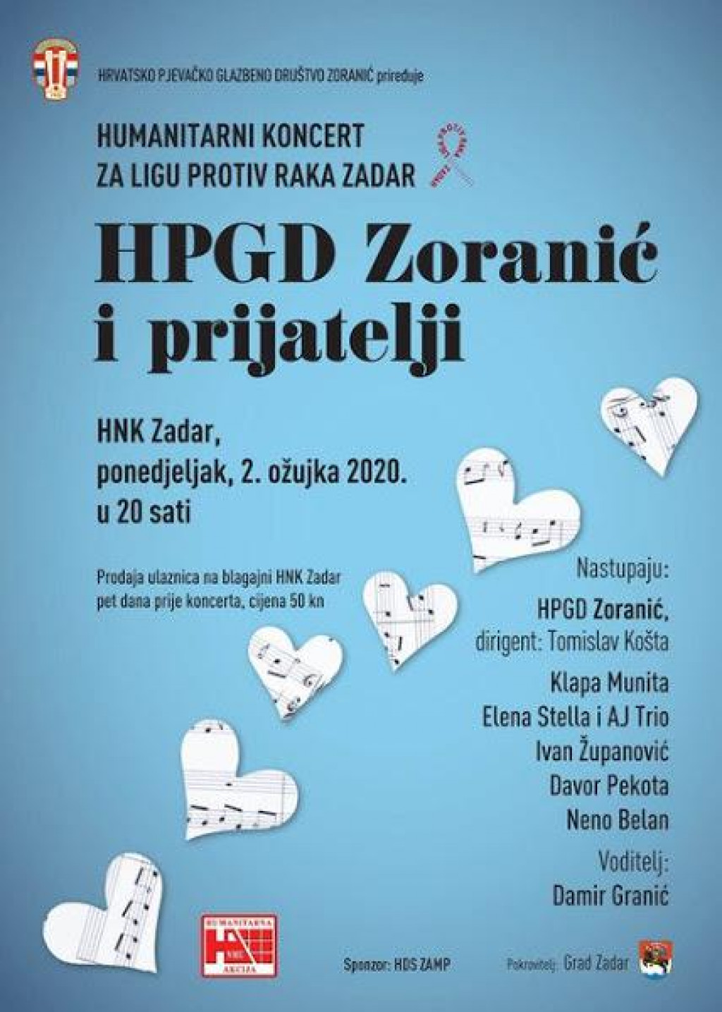 Zoranic organizira humanitarni koncert.