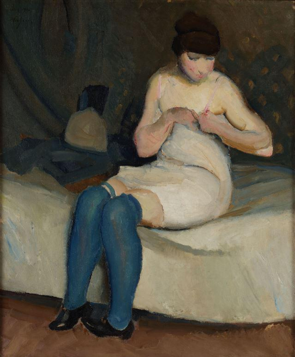 Miroslav Kraljević Djevojka u modrim čarapama 1912.&lt;br /&gt;
 