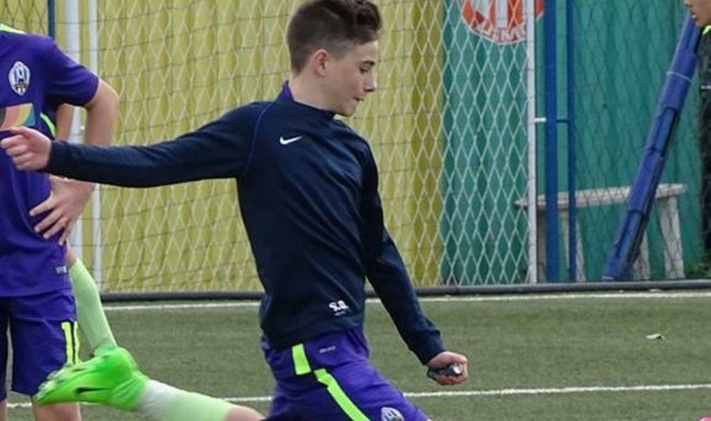 Mladi nogometaš Sven Opačić