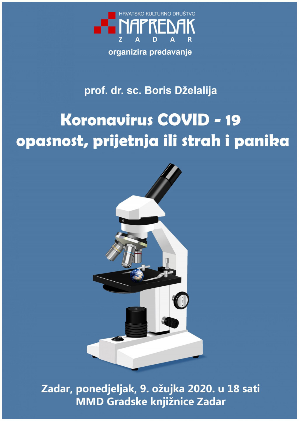 Predavanje dr. Đelalije o koronavirusu