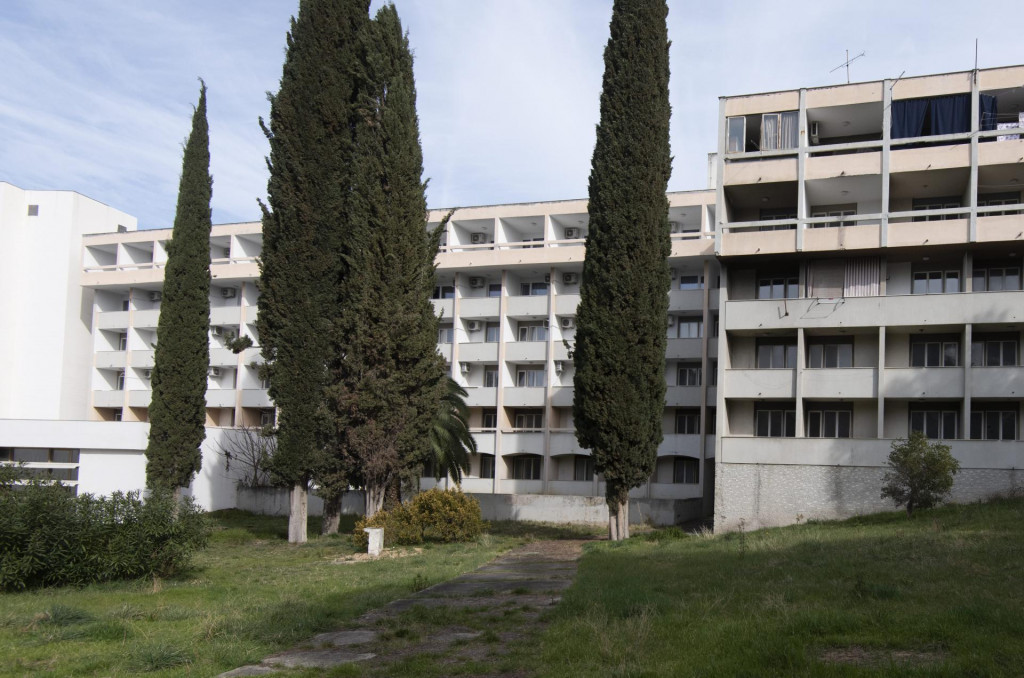 Blok C Hotela Duilovo u Splitu koji služi kao izolacijski prostor u kojemu ce boraviti osobe s potencijalnim koronavirusom.