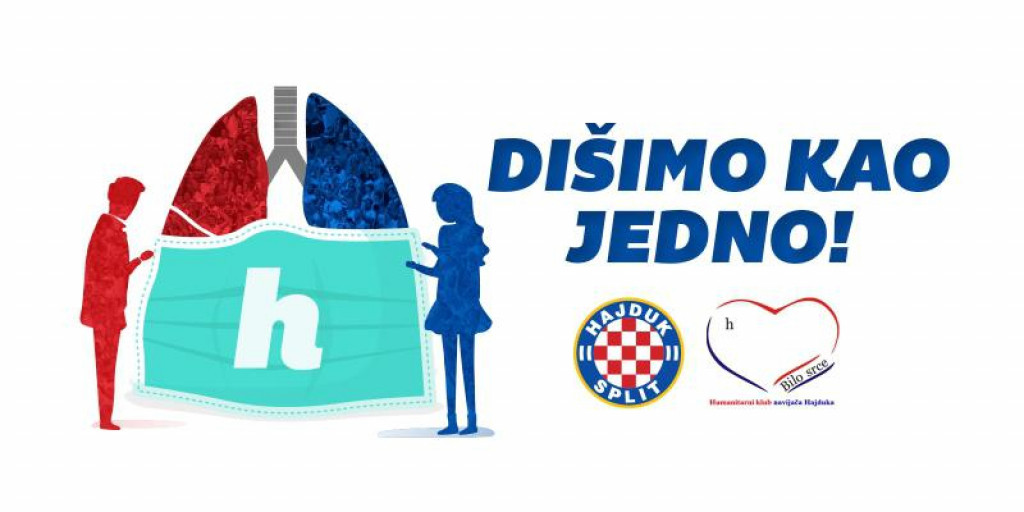 Logo humanitarne akcije Hajduka i Bilog srca