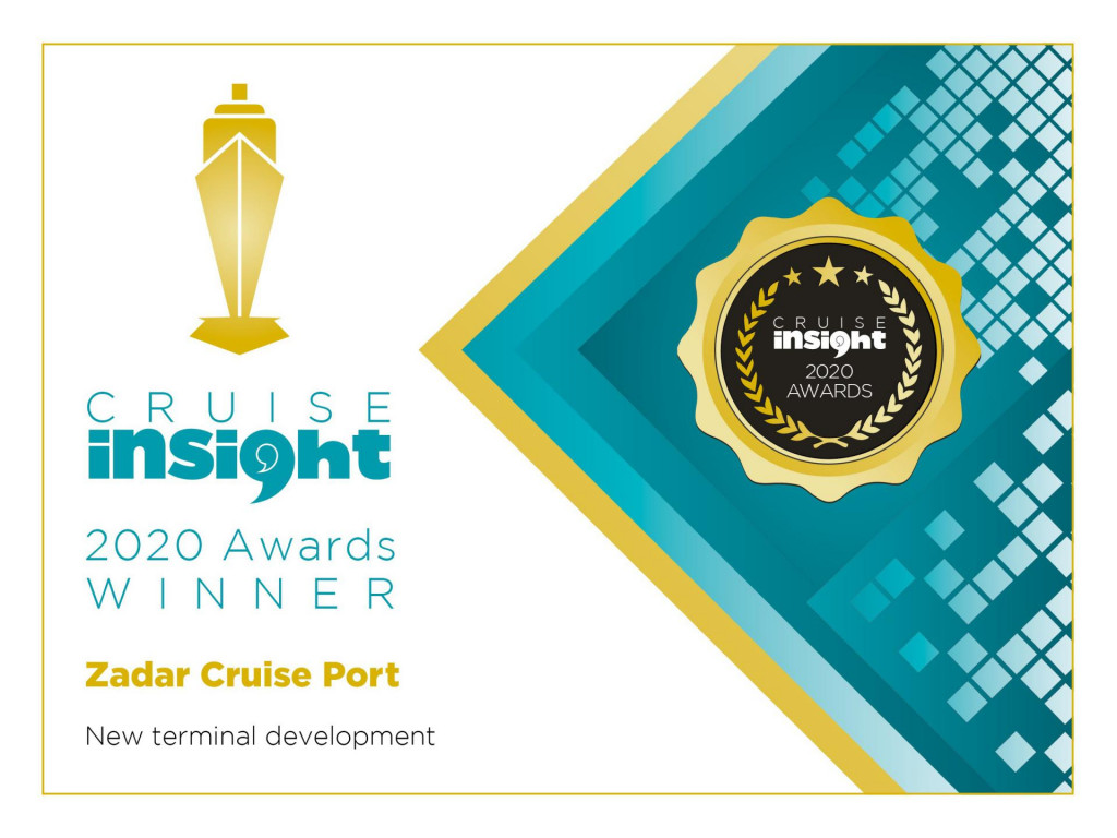 Zadar Cruise Port osvojila je prestižnu nagradu britanskog magazina Cruise Insight 2020 Awards