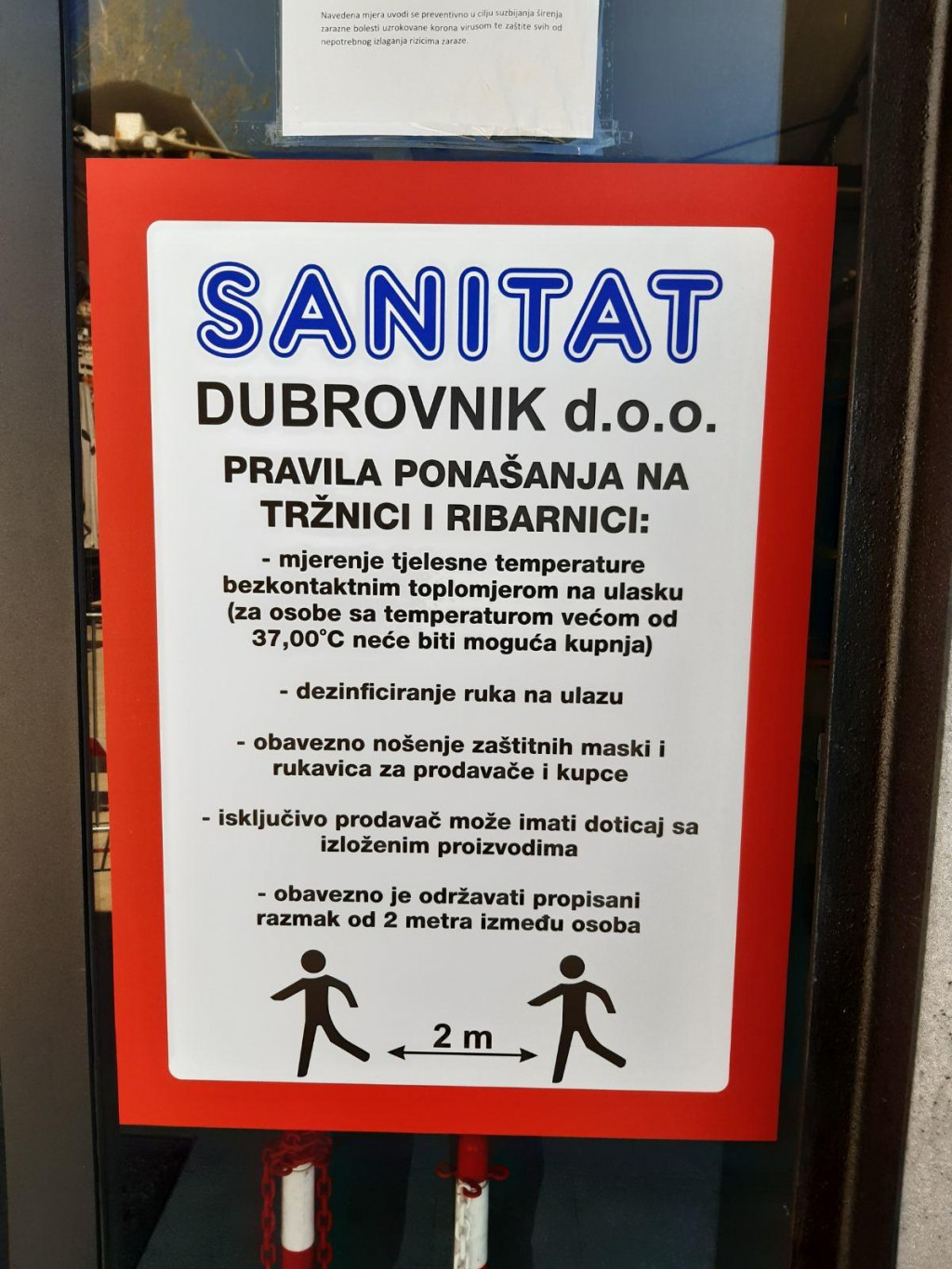 Sanitat postavio pravila ponašanja na tržnici i ribarnici u Gružu
