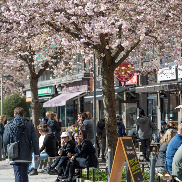 Terasa kafića u centru Stockholma