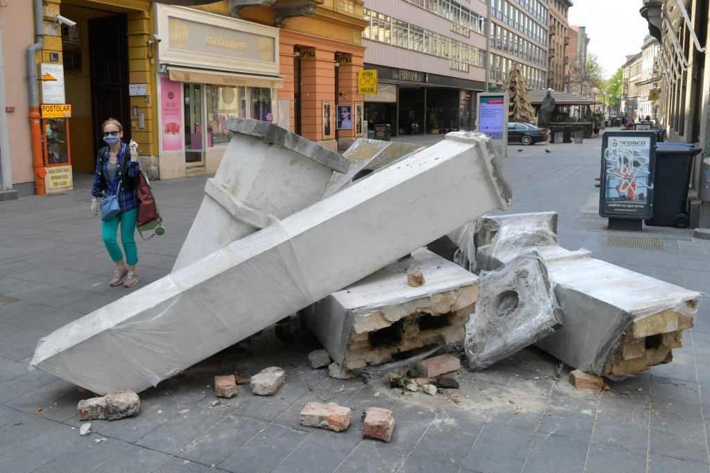 Posljedice potresa u Zagrebu.&lt;br /&gt;
 