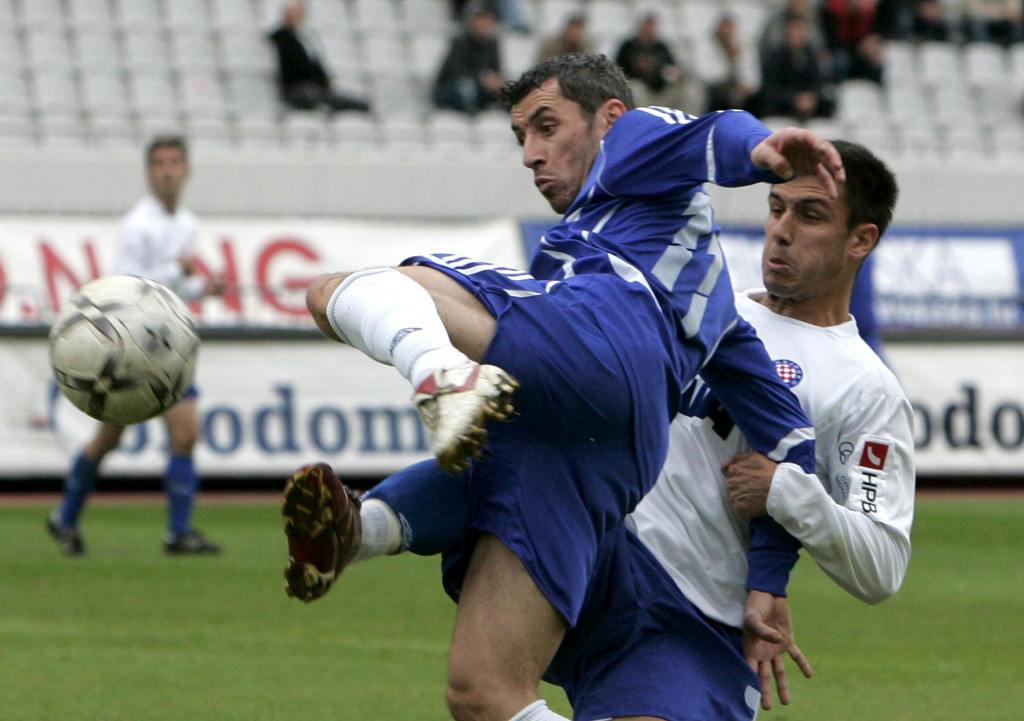 Ivica Karabogdan u dresu Croatije Sesvete u KUp utakmici protiv Hajduka u Splitu foto: Jakov Prkić/CROPIX