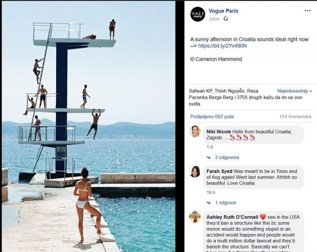 Vogue Hrvatska - preporučuju Hrvatsku kao idealnu destinaciju