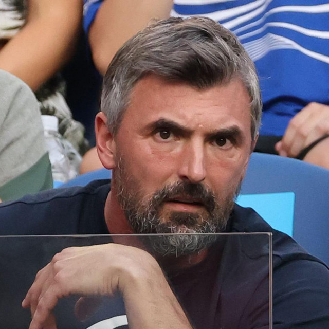 Croatia&amp;#39;s former tennis player Goran Ivanisevic (bottom C) watches the men&amp;#39;s singles semi-final match between Switzerland&amp;#39;s Roger Federer and Serbia&amp;#39;s Novak Djokovic on day eleven of the Australian Open tennis tournament in Melbourne on January 30, 2020. (Photo by DAVID GRAY/AFP)/IMAGE RESTRICTED TO EDITORIAL USE - STRICTLY NO COMMERCIAL USE