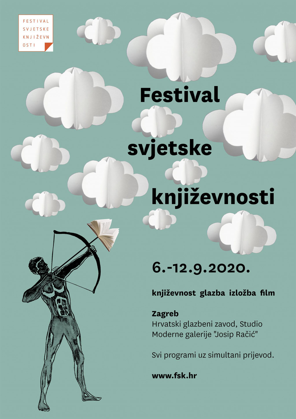 Mihael Kolarić, prva nagrada žirija za plakat osmoga Festivala svjetske književnosti