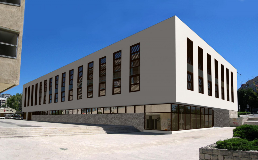 Objekt vizualno podsjeća na zgradu obližnjega Županijskog suda 3D SIMULACIJA