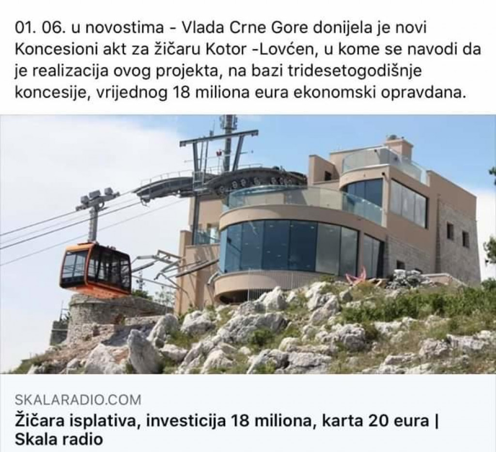 Crnogorci koriste fotografije dubrovačke žičare za prikaz projekta