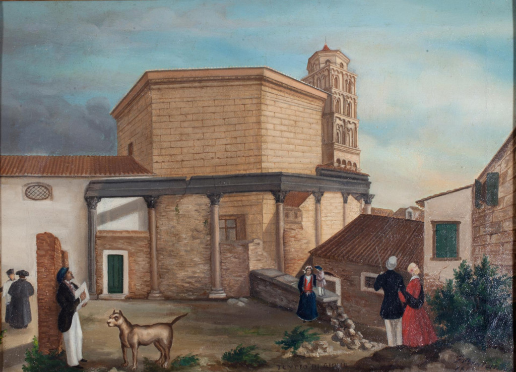 Frane Bratanić: Pogled na splitsku katedralu. 1848. foto Muzej grada Splita