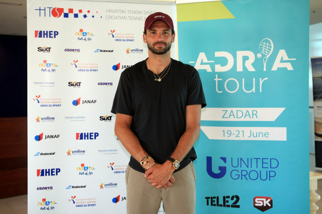 Zadar, 16.06. 2020.- Grigor Dimitrov stigao je u Zadar na Adria Tour koji će se igrati u ŠRC Višnjik od 19. - 21. 6..&lt;br /&gt;