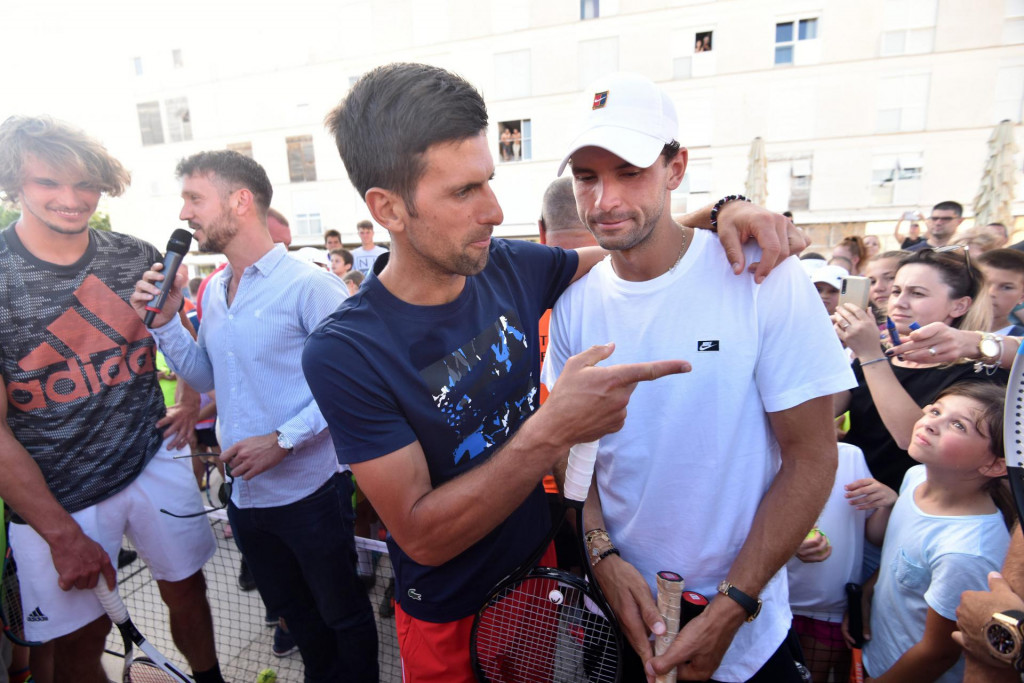 Novak Đokovic i pozitvni bugarski tenisač Grigor Dimitrov