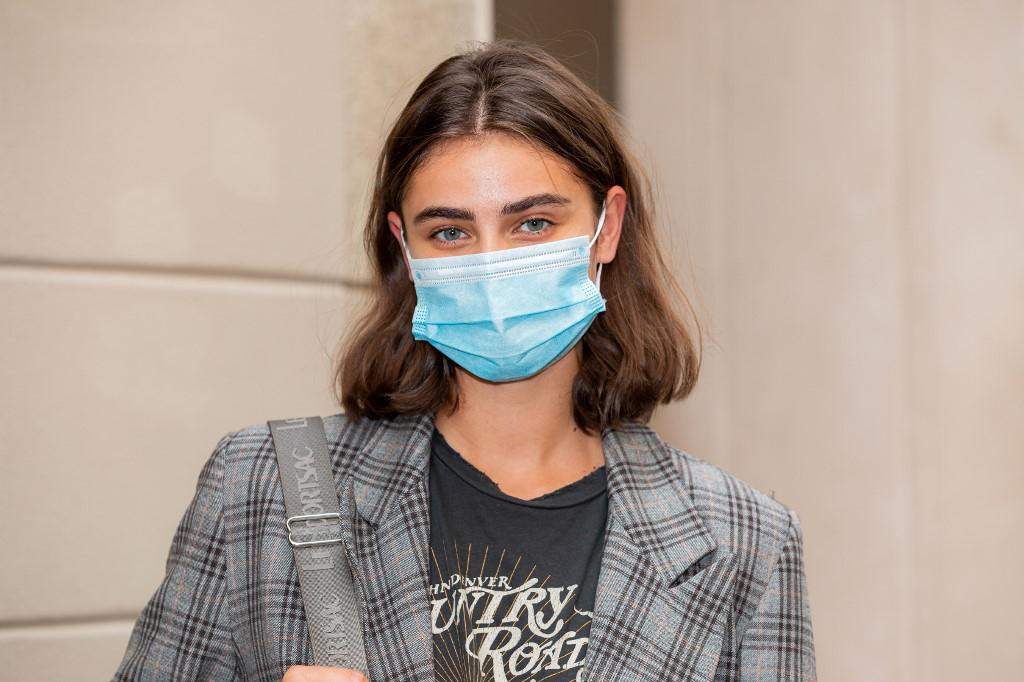 Taylor Hill attends the Etro fashion show during Milan Digital Fashion Week on July 15, 2020 in Milan, Italy