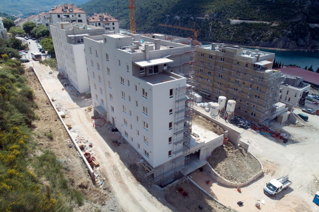 zgrade HRVI, Mokošica, ilustracija gradilišta
