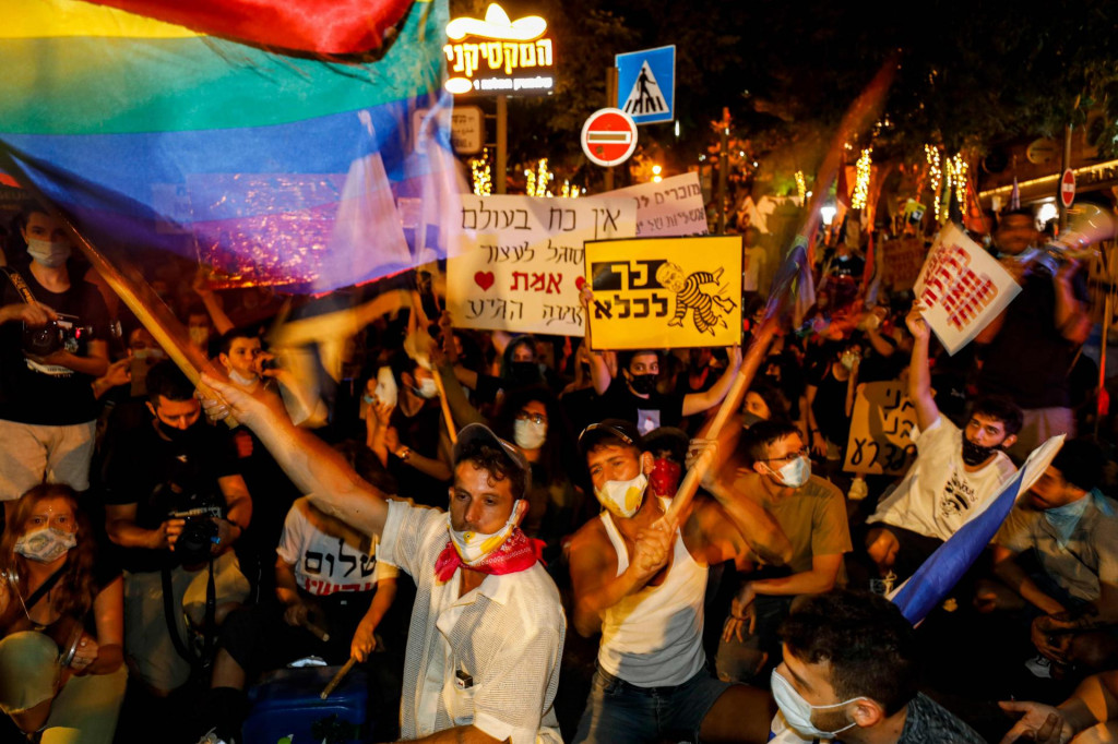 Prosvjed ispred rezidencije izraelskog premijera