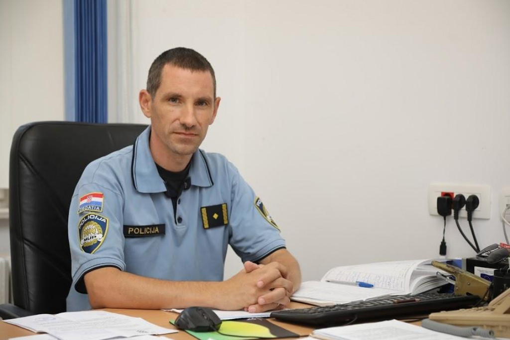 Miho Čanić, policijski službenik za prevenciju Policijske postaje Dubrovnik