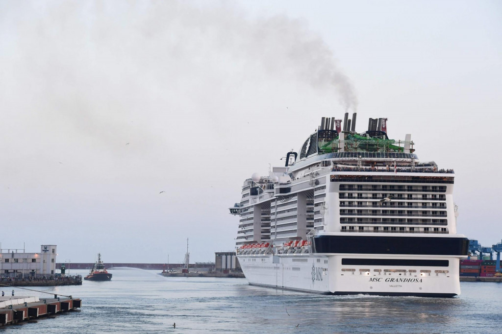 MSC Grandiosa u Genovi 16. kolovoza 2020.