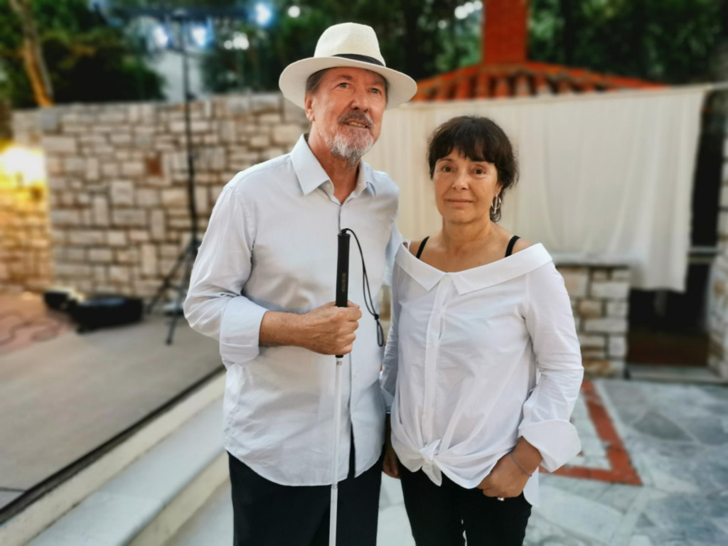 Autor Vinko Brešković i Maja Duka, urednica knjige