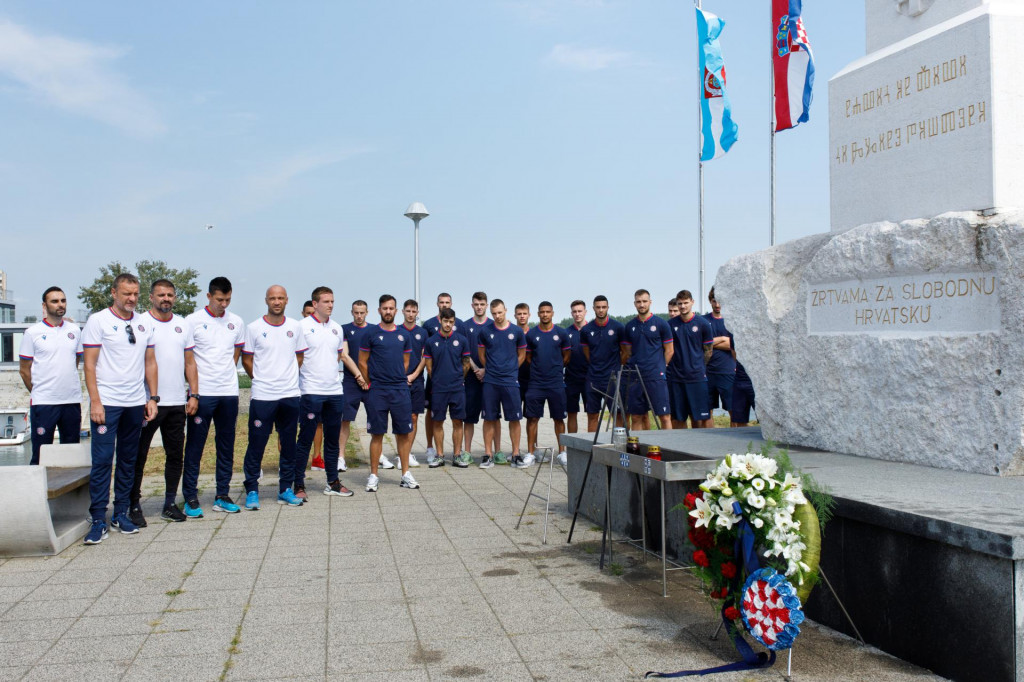Igrači Hajduka u Vukvaru