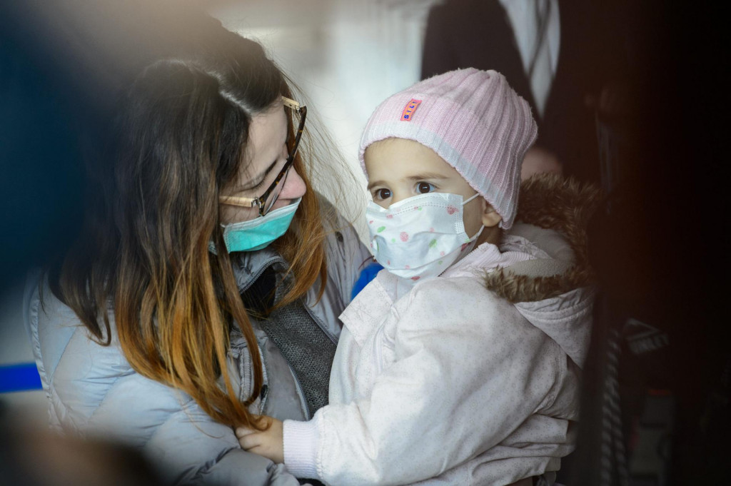 Slika iz 2019. kada je obitelj Rončević otputovala s malom Milom na liječenje u Ameriku 