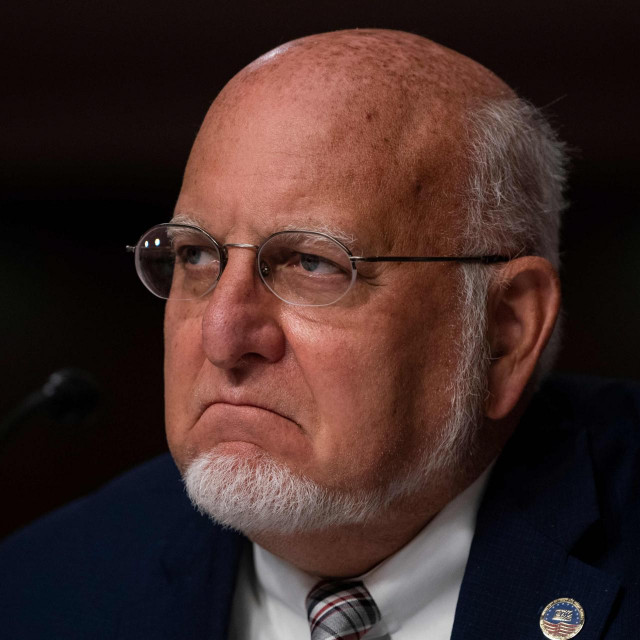 CDC Director, Dr. Robert Redfield, testifies during a US Senate Senate Health, Education, Labor, and Pensions Committee hearing to examine Covid-19, focusing on an update on the federal response in Washington, DC, on September 23, 2020. (Photo by Alex Edelman/POOL/AFP)