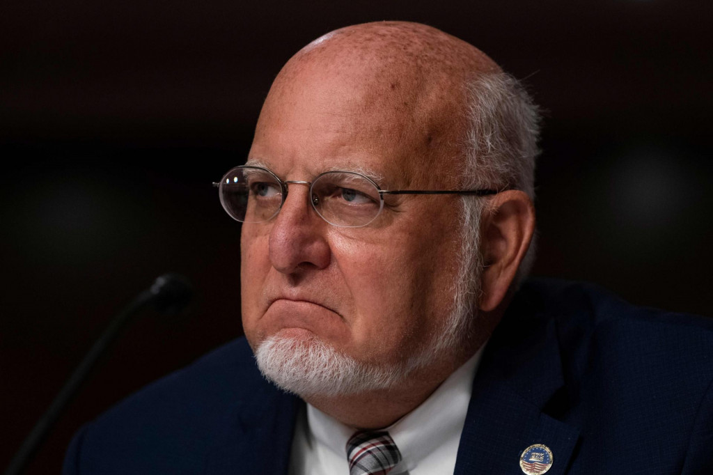 CDC Director, Dr. Robert Redfield, testifies during a US Senate Senate Health, Education, Labor, and Pensions Committee hearing to examine Covid-19, focusing on an update on the federal response in Washington, DC, on September 23, 2020. (Photo by Alex Edelman/POOL/AFP)