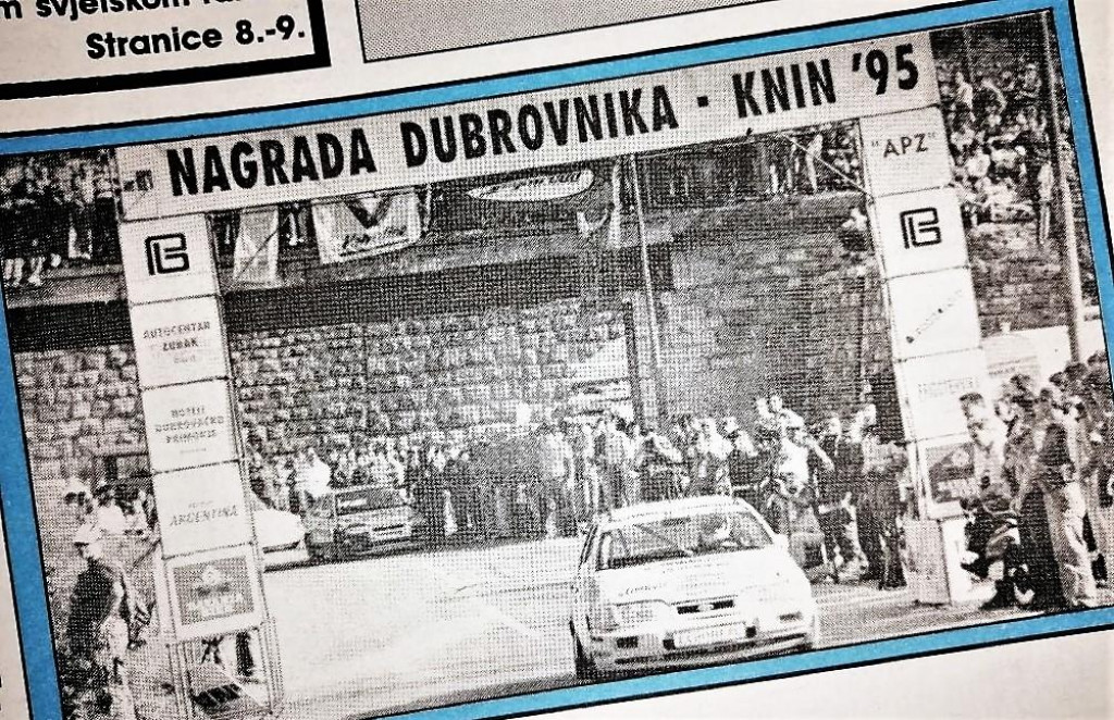 Naslovnica Dubrovačkog vjesnika, koji je bio 1995. jedan od medijskih pokrovitelja prvog sportskog događaja u oslobođenom Kninu