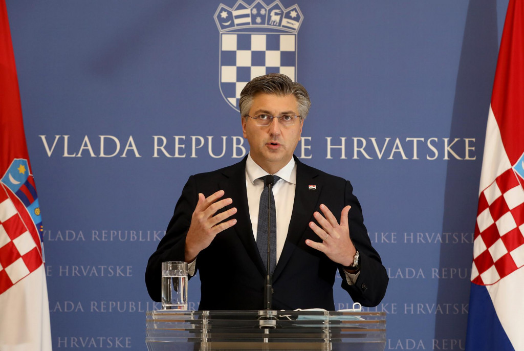 Premijer Plenković na današnjoj konferenciji za medije u Banskim dvorima