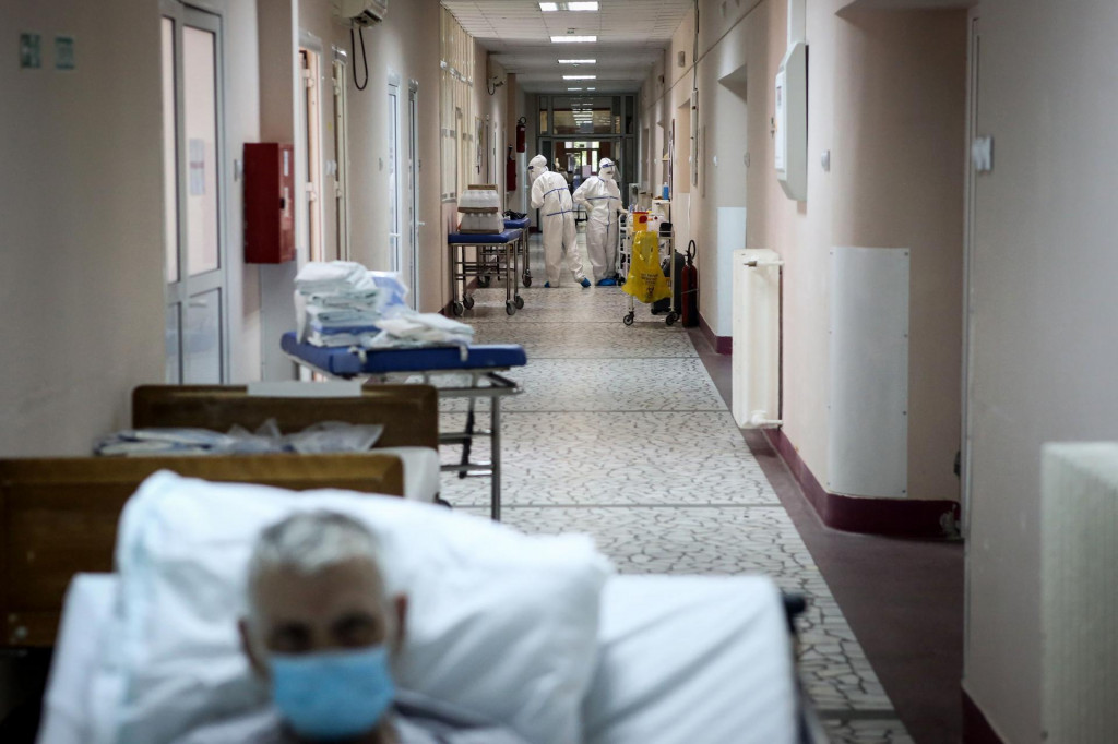 Prizor iz Instituta za ortopediju Banjica u Beogradu koji je pretvoren u Covid bolnicu