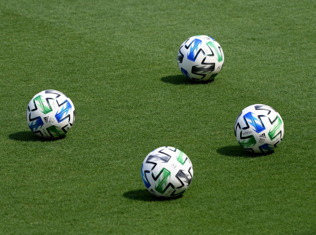 LOS ANGELES, CALIFORNIA - AUGUST 22: Soccer balls on the field before the season opening game between the Los Angeles Galaxy and the Los Angeles FC at Banc of California Stadium on August 22, 2020 in Los Angeles, California. Harry How/Getty Images/AFP&lt;br /&gt;
== FOR NEWSPAPERS, INTERNET, TELCOS &amp; TELEVISION USE ONLY ==