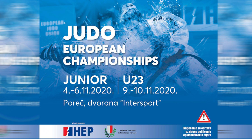 Plakat Europskog juniorskog prvenstva u Poreču 2020. godine