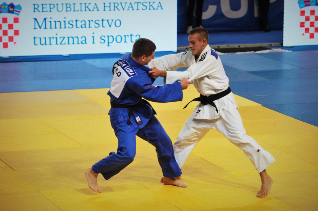 Leon Đapić (bijeli kimono), član Judo kluba Ura Nage i hrvatski reprezentativac foto: Tonči Vlašić