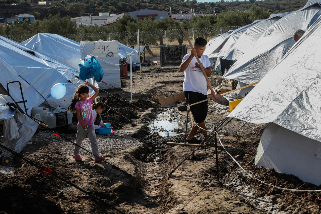 Jedno od improviziranih migrantskih naselja u Grčkoj