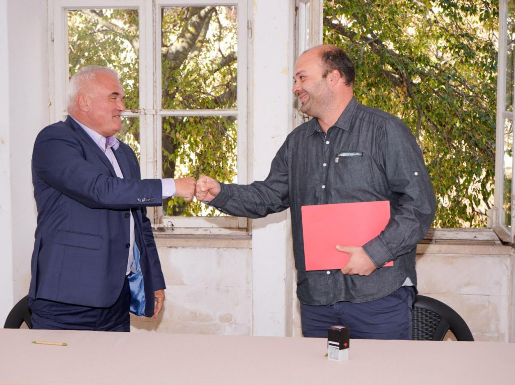 Načelnik Ivan Marijančević (na slici desno) zadovoljan je što je projekt nakon sedam godina napokon zaživio&lt;br /&gt;
 