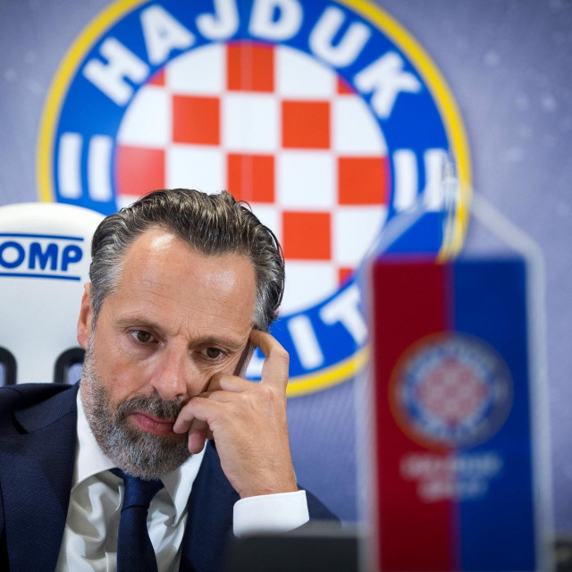 Lukša Jakobušić, predsjednik Uprave HNK Hajduk (Split) foto: Ante Čizmić / CROPIX