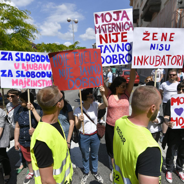 S okupljanja simpatizera inicijative Hod za život u Zagrebu, u svibnju 2017.